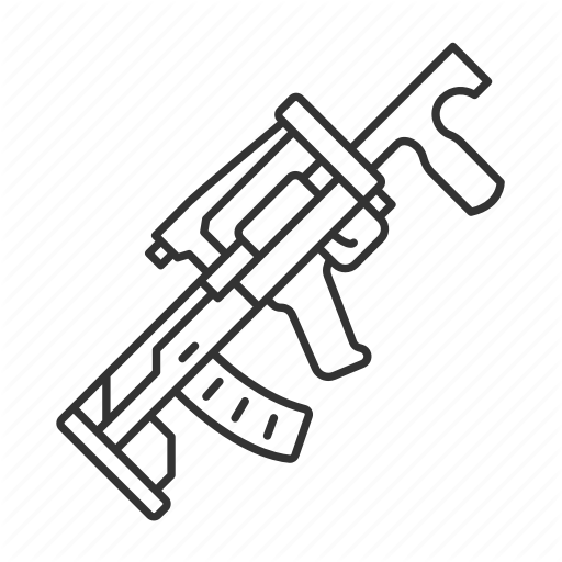 512x512 Army, Battle, Battlegrounds, Groza, Gun, War, Weapon Icon
