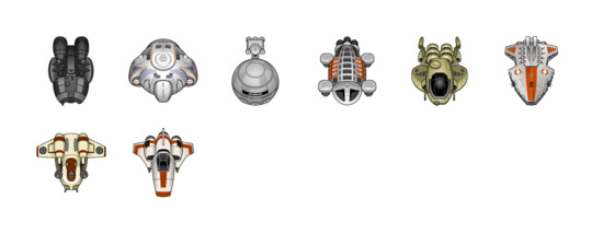 550x214 Baby Spaceships Icons Set Png Free Download, Icon Easy
