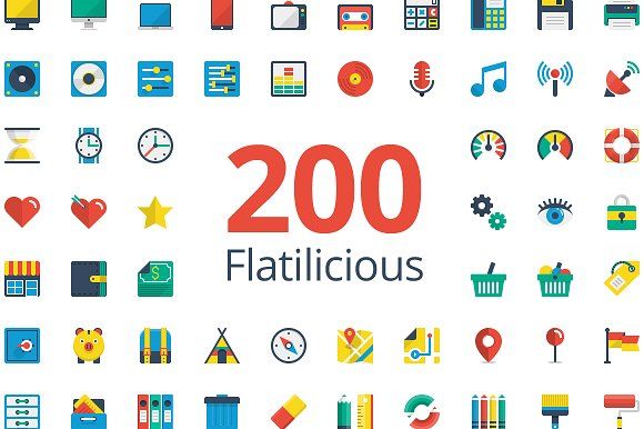 580x386 Flatilicious Icons