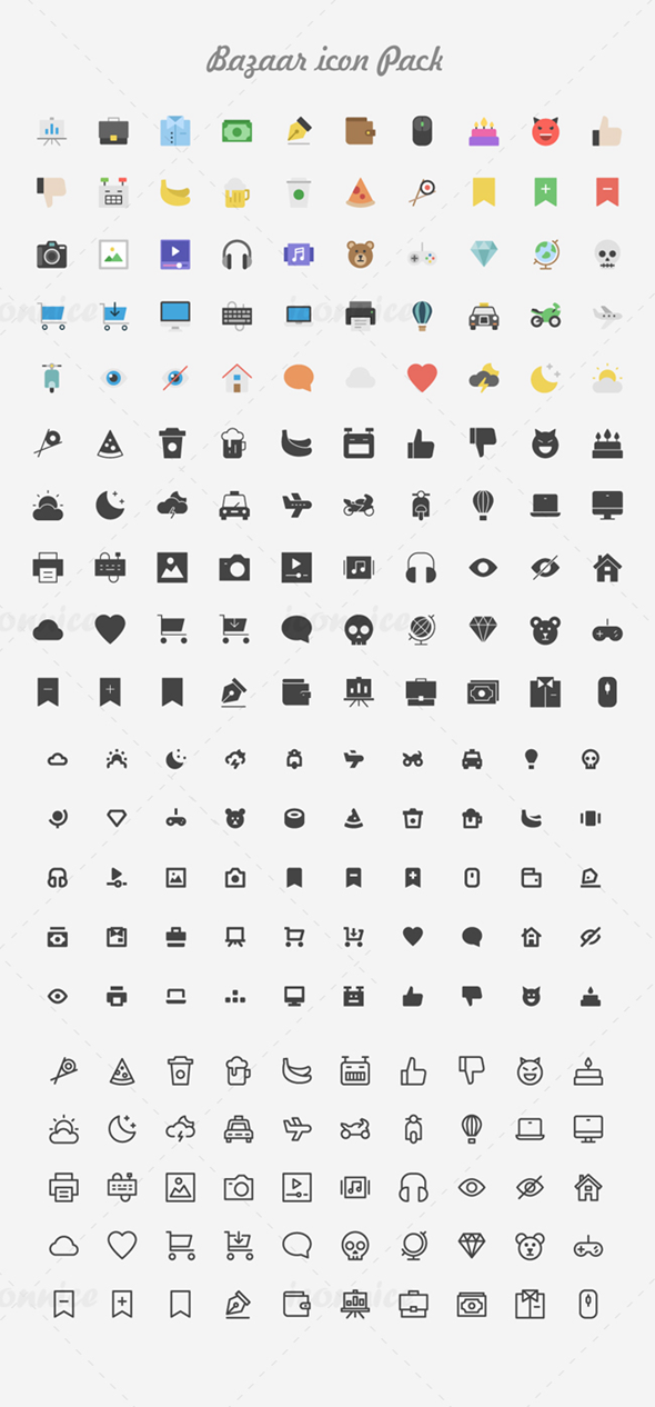 590x1266 Bazaar Icon Pack