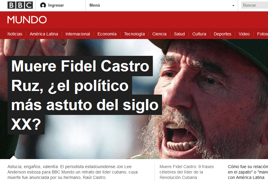 890x603 Bbc Fawns Over 'world Icon' Fidel Castro