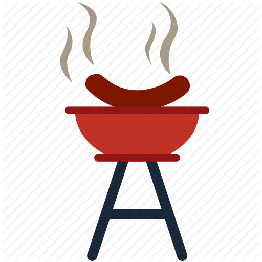 512x512 Barbecue, Bbq, Fire, Food, Grill, Hotdog, Sausage Icon