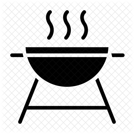 512x512 Bbq Icon Of Glyph Style
