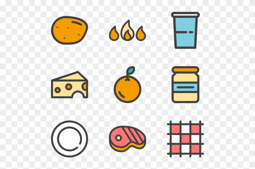 880x585 Picnic And Bbq Icons