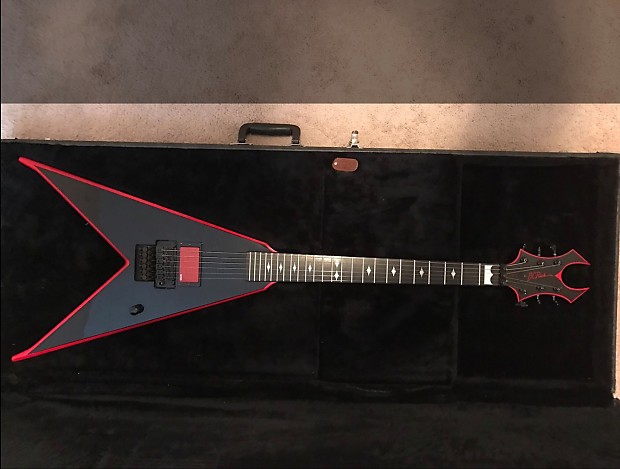 B C Rich Pat O'brien Icon V Black With Red Bevels Reverb 620x469 B C Rich Pat O'brien Icon V Black With Red Bevels Reverb