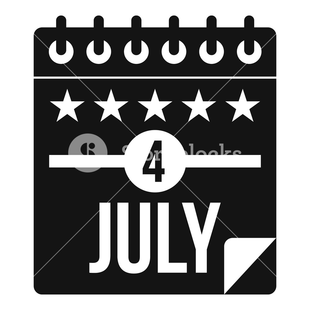 1000x1000 Independence Day Icon Simple Illustration Of Independence Day