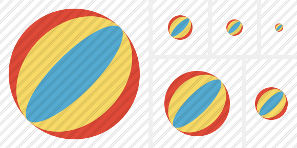 580x290 Beach Ball Icon Flat Professional Stock Icon And Free Sets