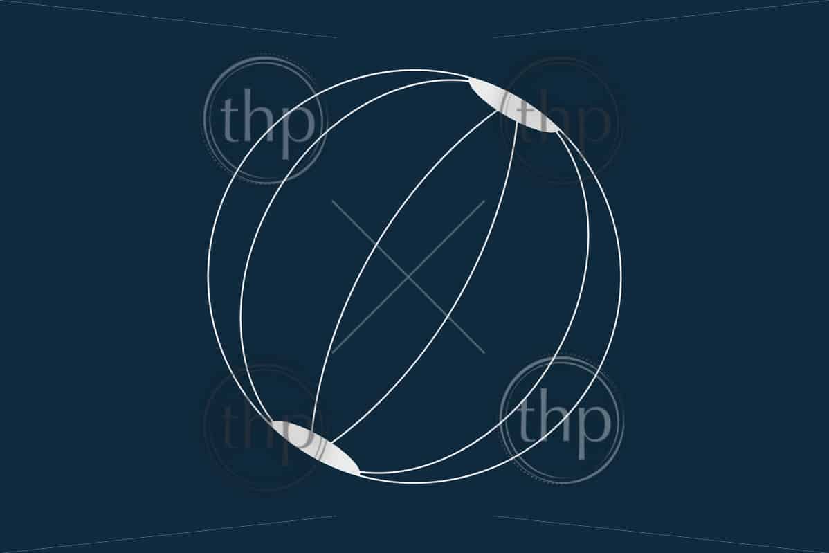 1198x799 Line Drawing Vector Of A Beach Ball On Blue Vector