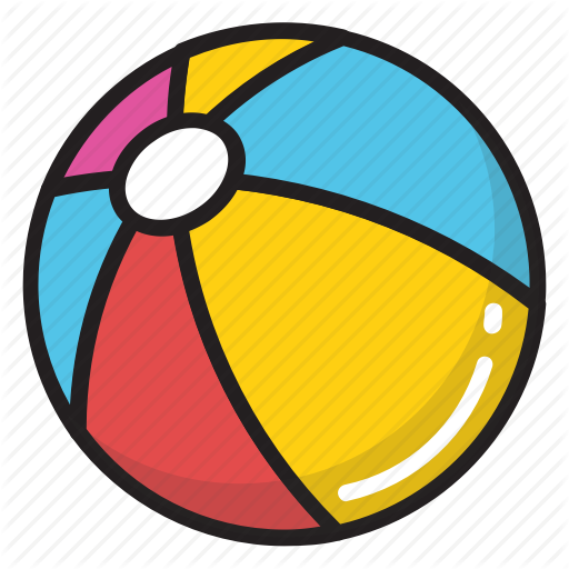 512x512 Ball, Beach Ball, Parachute Ball, Pool Toy, Swimming Pool Ball Icon