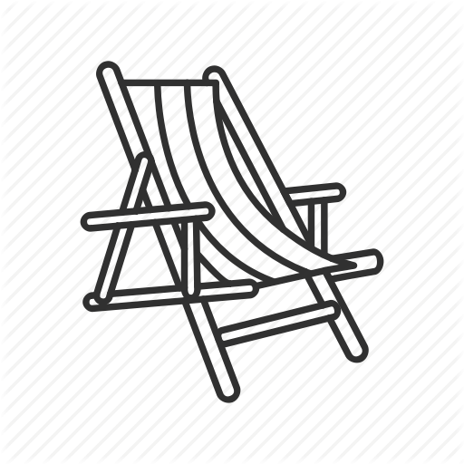 512x512 Beach Chair, Chair, Deck Chair, Summer Icon
