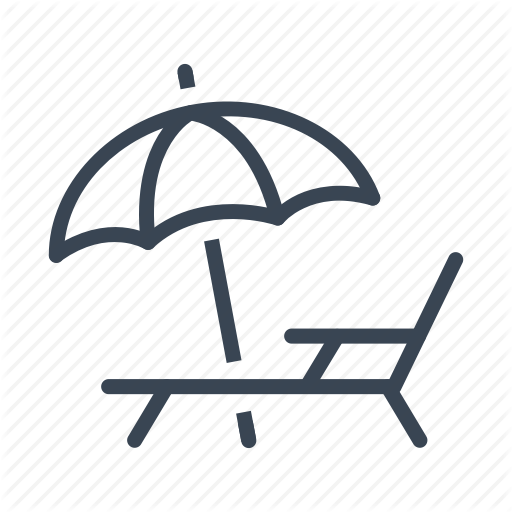 512x512 Beach, Chair, Deck, Summer, Umbrella Icon
