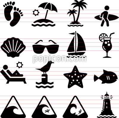 400x398 Beach Icons