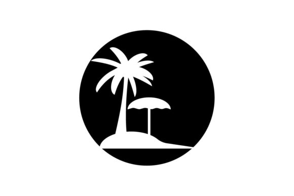 580x386 Beach Icon Vector Graphic