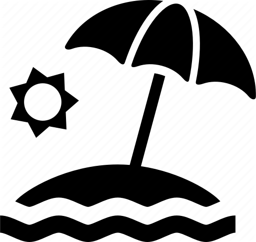 512x483 Beach, Sun, Umbrella, Water, Waterfront Icon