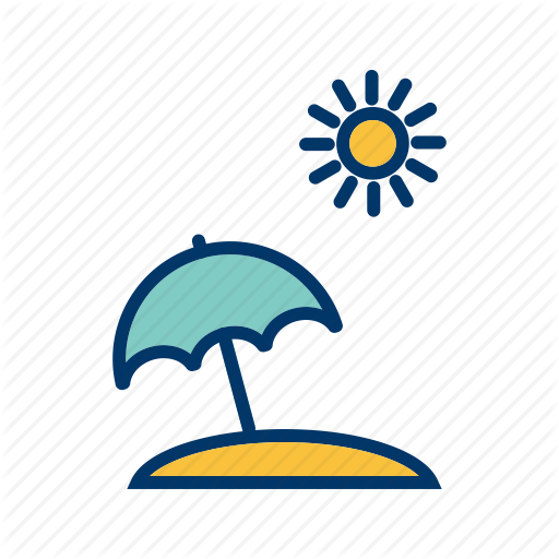 512x512 Beach, Umbrella, Vacation Icon