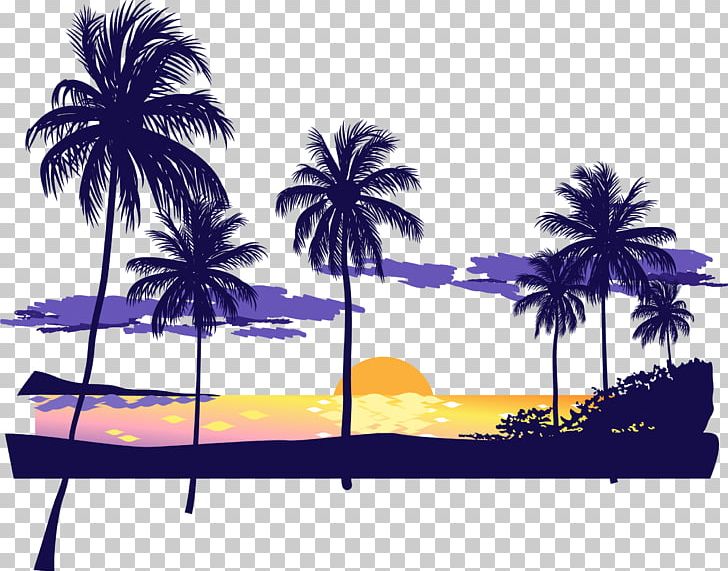 728x571 Sunset Beach Icon Png, Clipart, Adobe Illustrator, Bea, Beach