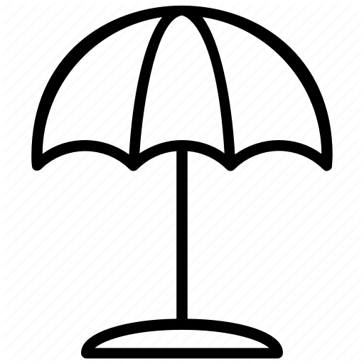 512x512 Beach Equipment, Beach Umbrella, Protection, Sun Shade, Umbrella Icon