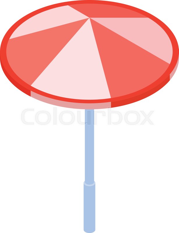 615x800 Beach Umbrella Icon Isometric Of Stock Vector Colourbox