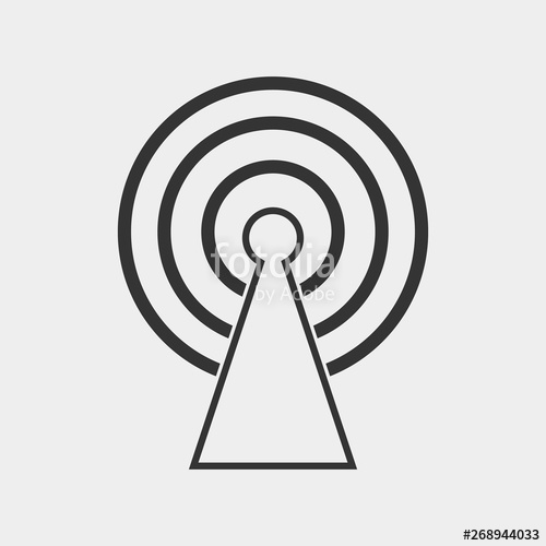 500x500 Beacon Vector Icon Illustration Sign Stock Image And Royalty Free