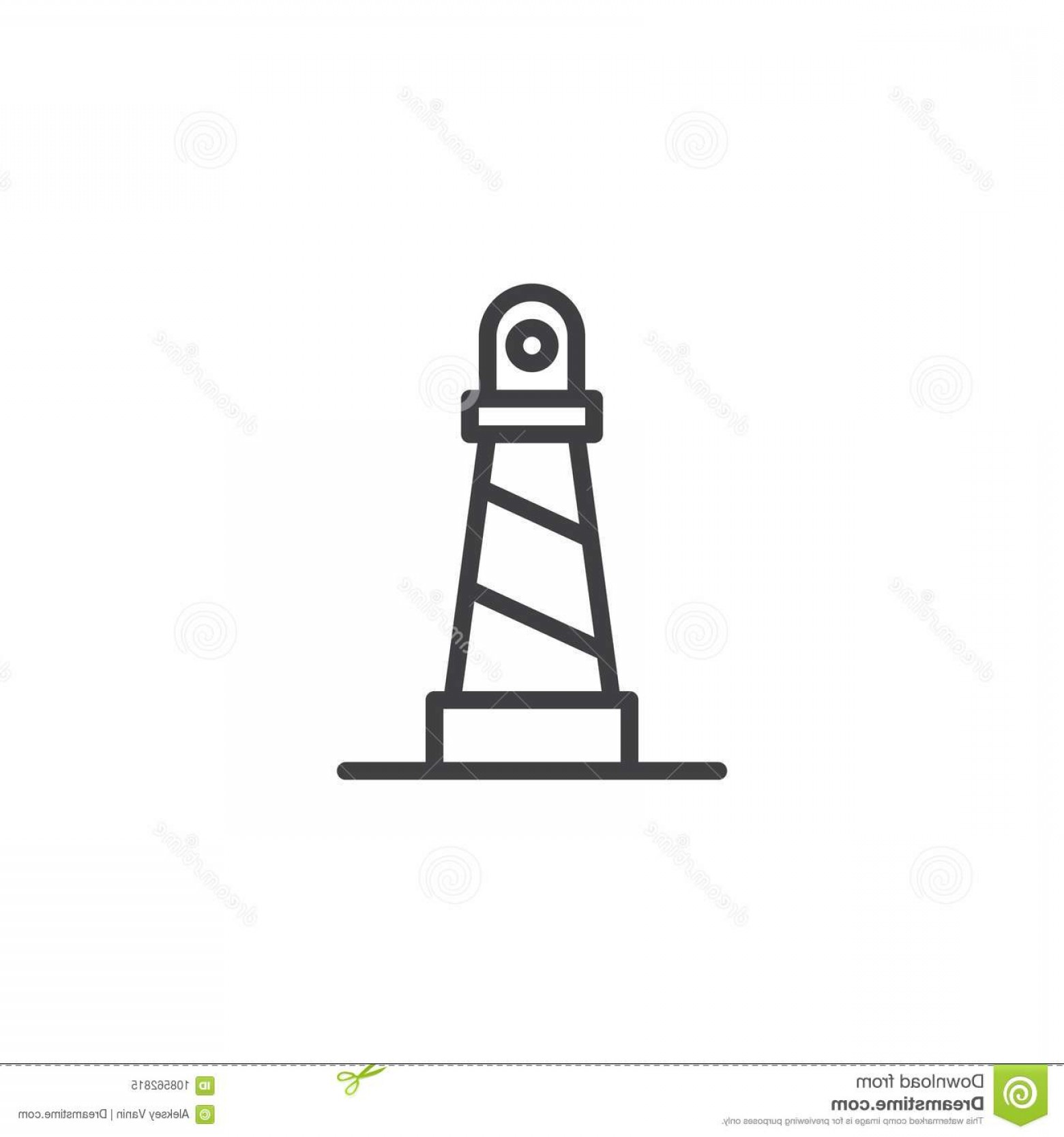 1560x1668 Lighthouse Line Icon Lighthouse Line Icon Outline Vector Sign