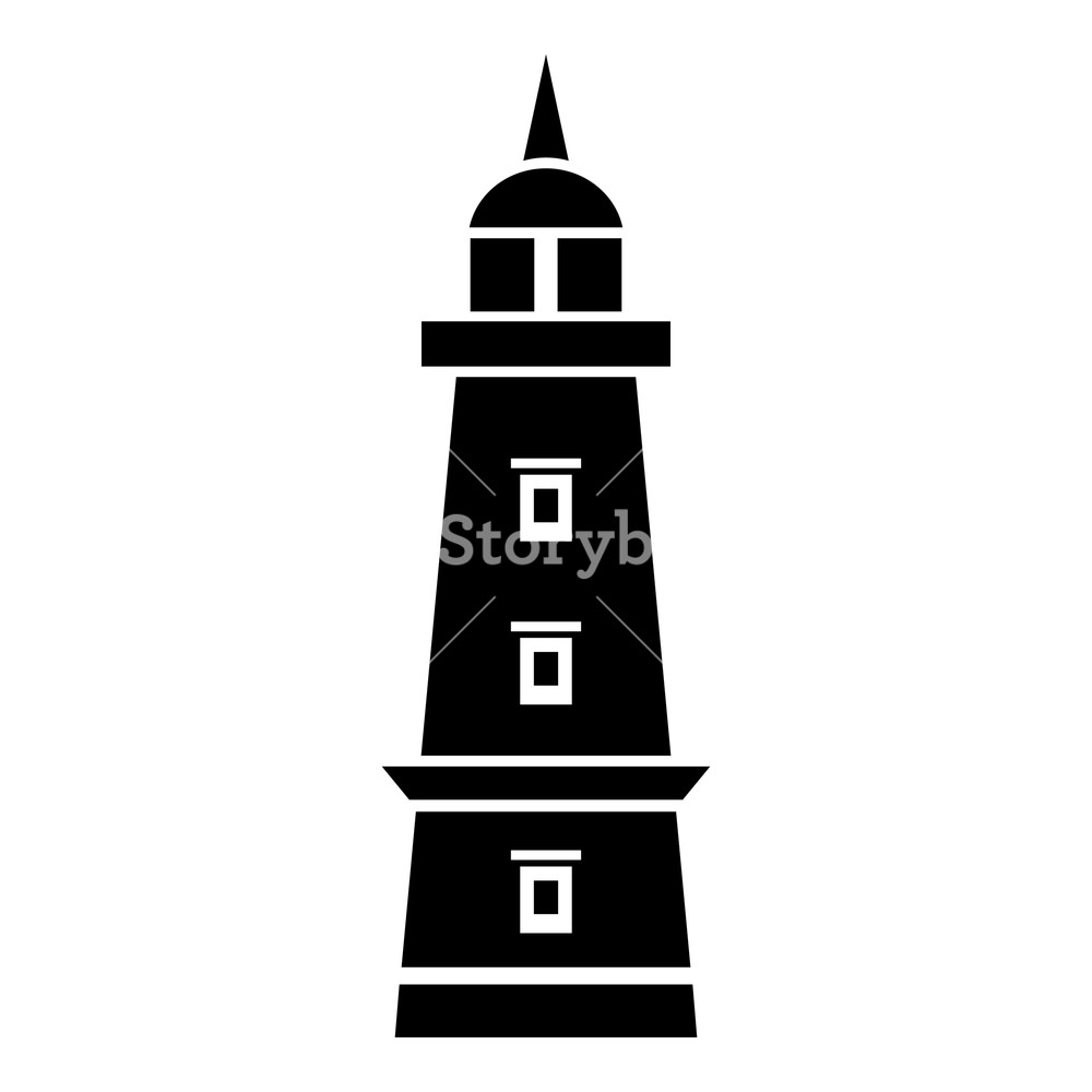 1000x1000 Sea Beacon Icon Simple Illustration Of Sea Beacon Vector Icon