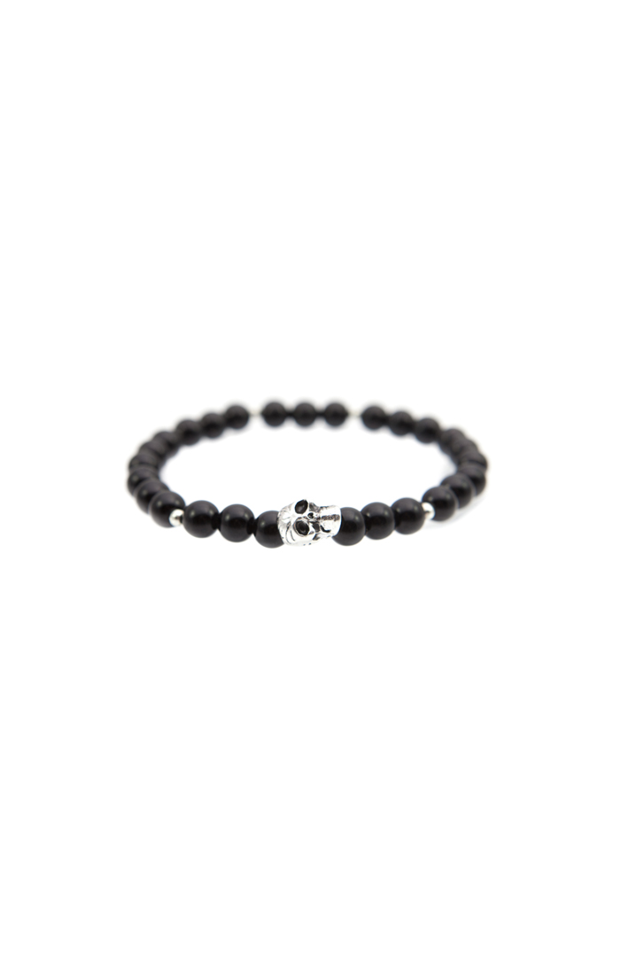 Skull Bead Bracelet Bracelet In Black 700x1100 Skull Bead Bracelet Bracelet In Black