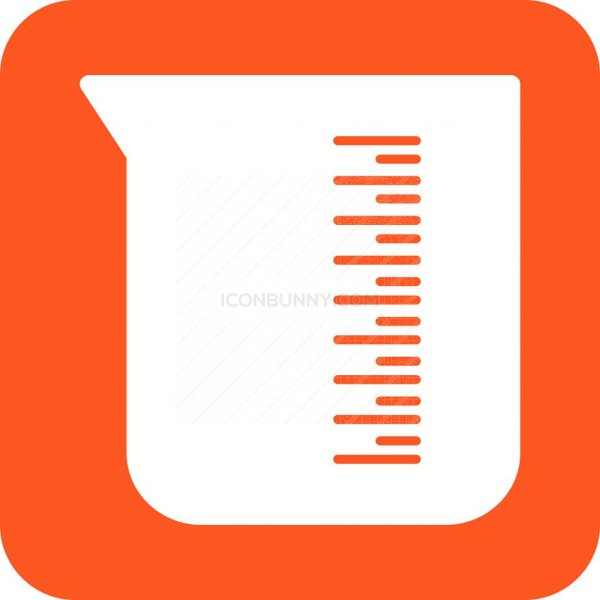 600x600 Beaker Flat Round Corner Icon