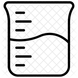 256x256 Lab Beaker Icon Of Line Style