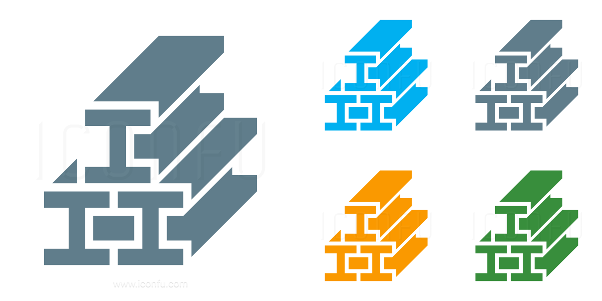 1200x600 I Beams Icon