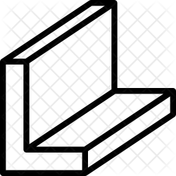 256x256 L Beam Icon Of Line Style