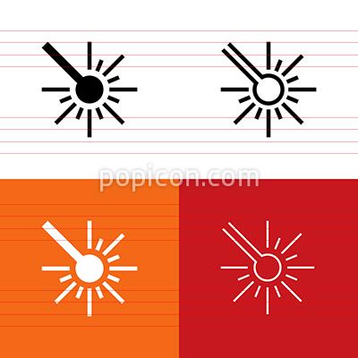 400x400 Laser Beam Icon Set
