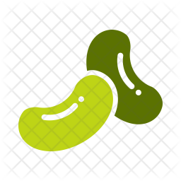 256x256 Bean Icon Of Flat Style