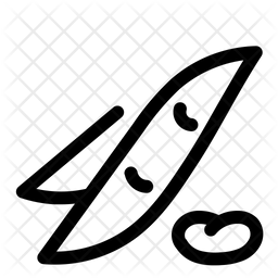 256x256 Bean Icon Of Line Style