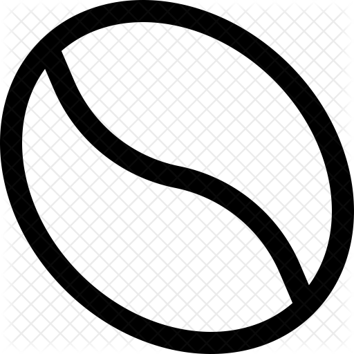 512x512 Coffee Bean Icon Of Line Style
