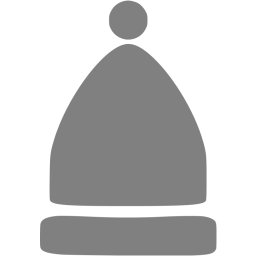 256x256 Gray Hat Beanie Icon