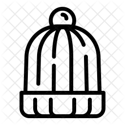 256x256 Beanie Icon Of Line Style