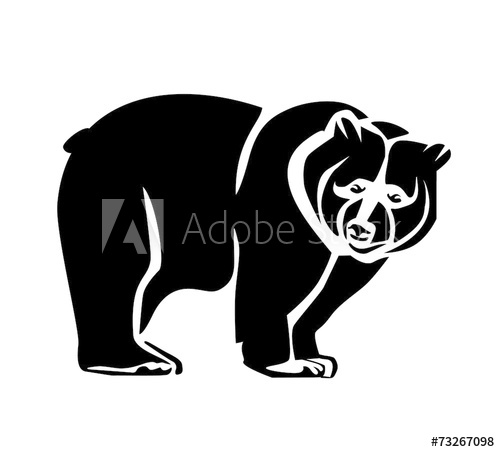 500x452 Bear Black Icon