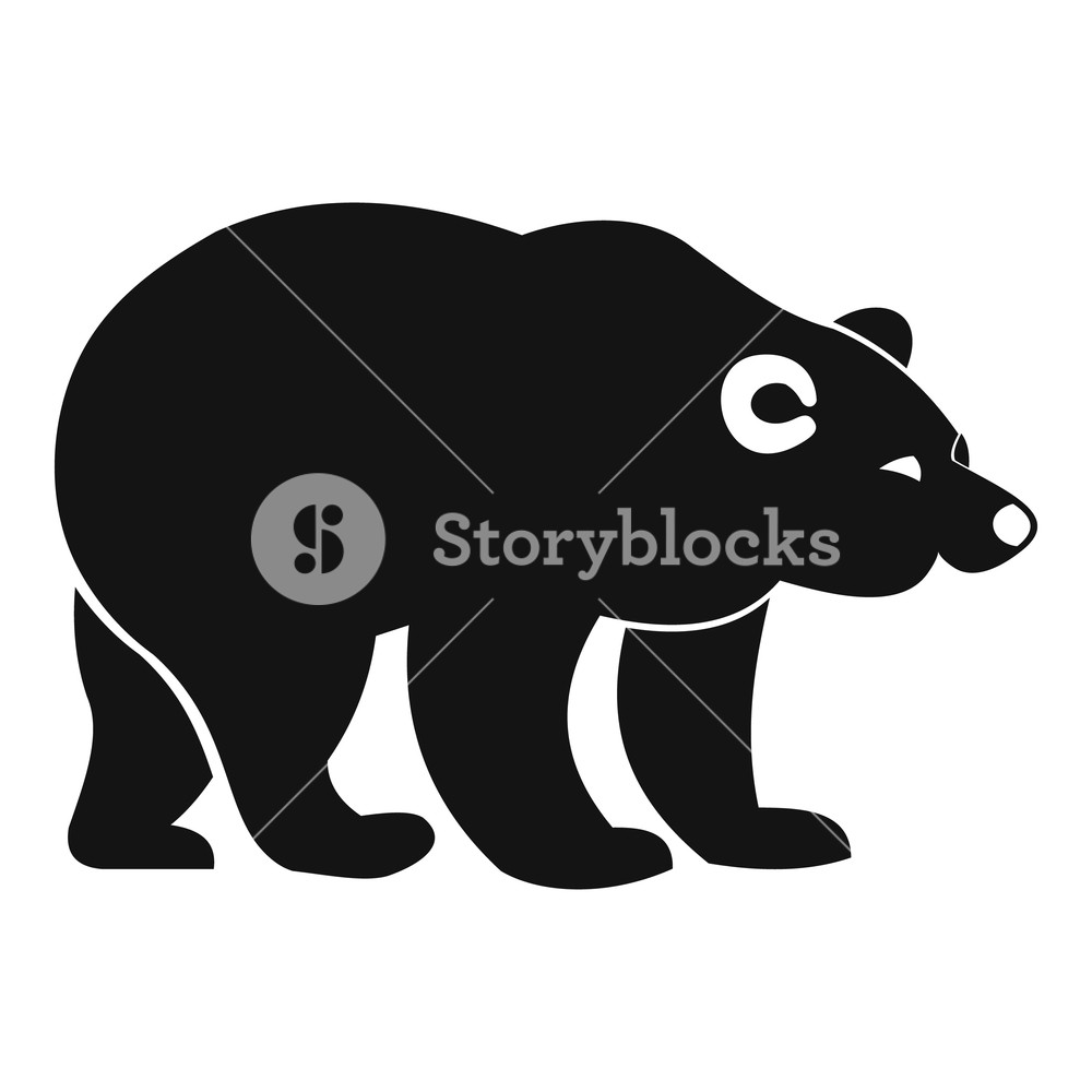 1000x1000 Bear Icon Simple Illustration Of Bear Vector Icon For Web Royalty