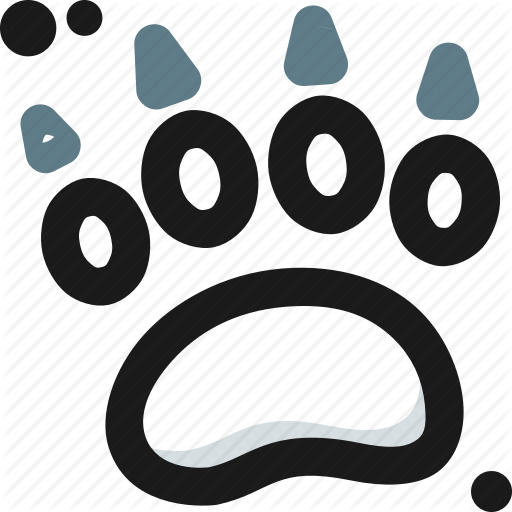 512x512 Adventure, Bear, Claw, Foot, Paw, Print, Springt Icon
