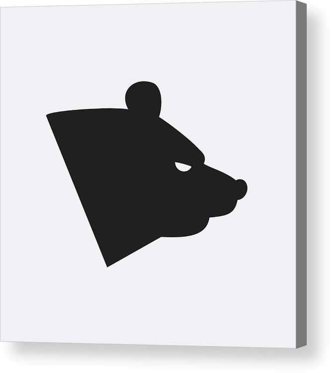 666x750 Bear Icon Illustration Acrylic Print