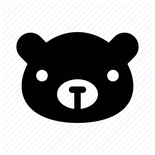 512x512 Animal, Bear, Bear Face, Big Bear, Black Bear Icon