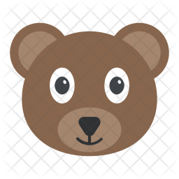 256x256 Bear Icon Of Flat Style