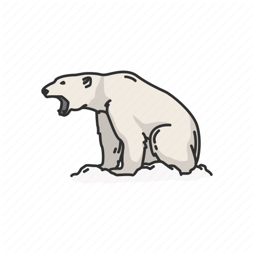 512x512 Animals, Bear, Mammals, Polar Bear, White Bear, Wild Bear Icon