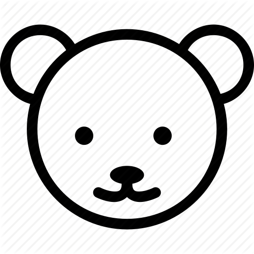 512x512 Animal, Bear, Bear Face, Bear's Face, Wild Icon