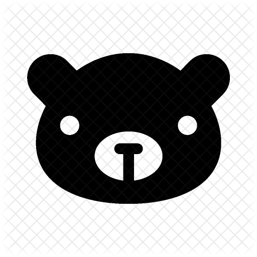 512x512 Bear Icon Of Glyph Style