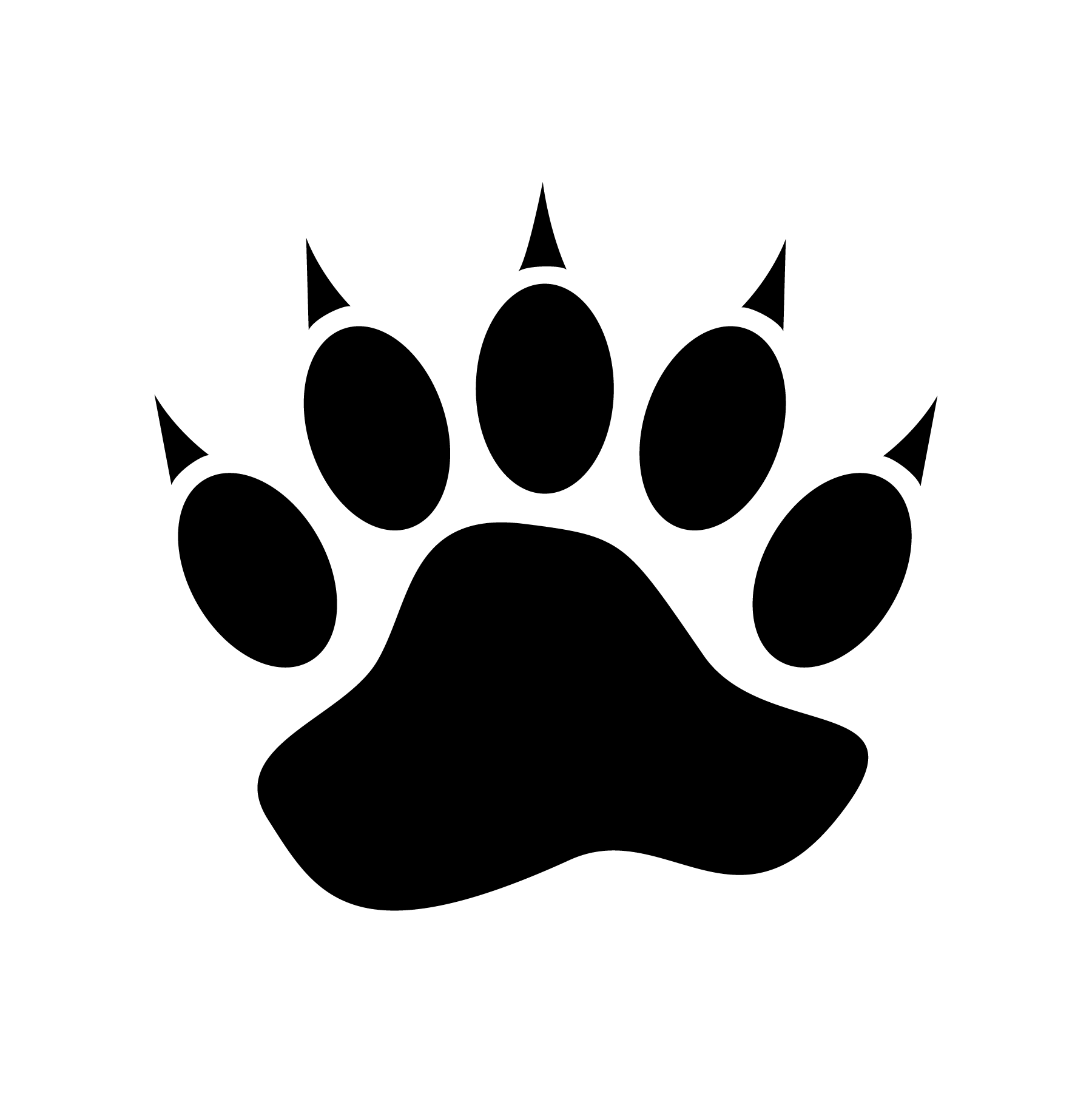 Bear Paw Print Icons 1800x1801 Bear Paw Print Icons