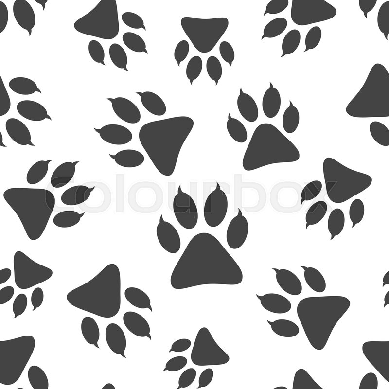 Paw Print Icon Seamless Pattern Stock Vector Colourbox 800x800 Paw Print Icon Seamless Pattern Stock Vector Colourbox