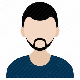 256x256 Common Man With Beard Icon