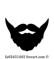180x195 Free Art Print Of Beard Icon Freeart