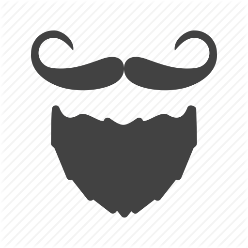 512x512 Beard, Face, Hair, Man, Moustache, Mustache Icon